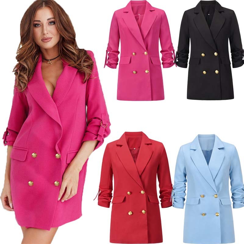 European And American Ladies British Polyester Small Suit