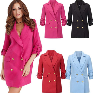 European And American Ladies British Polyester Small Suit