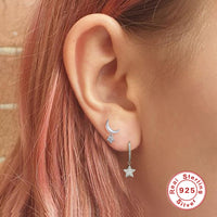Women's Geometric Stars Diamond Personalized Earrings