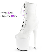 Matte Super High Heels Model Catwalk Nightclub Performance Pole Dance Short Boots For Women