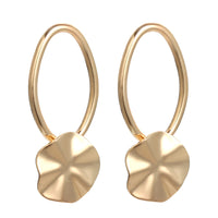 Irregular Oval Earrings Temperament Cold Wind Earrings