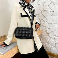 Bag Autumn Winter New Women's Bag Ins Woven Single Shoulder Bag