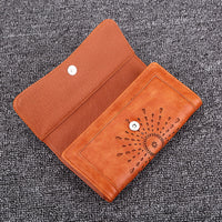 Foreign trade explosion handbag autumn and winter new long money clip of European and American fashion hollowed out seventy percent off lady Purse