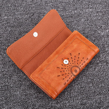Foreign trade explosion handbag autumn and winter new long money clip of European and American fashion hollowed out seventy percent off lady Purse