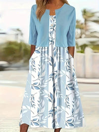 Women's Mature Elegant Elegant Long Skirt Two-piece Set