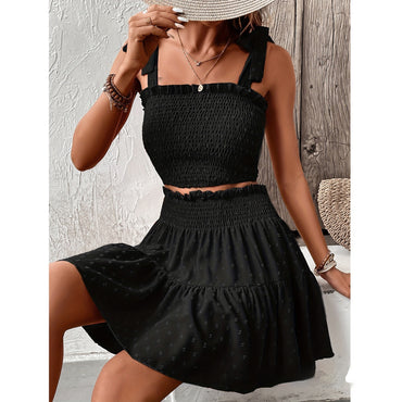 European And American Simple Casual Fur Ball Two-piece Sling - Chic Angle