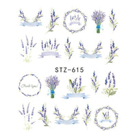 1pcs Nail Sticker Butterfly Flower Water Transfer Decal Sliders for Nail Art Decoration Tattoo Manicure Wraps Tools Tip JISTZ508
