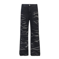 Men's And Women's Punk Hip Hop Casual Wide-leg Straight Pants