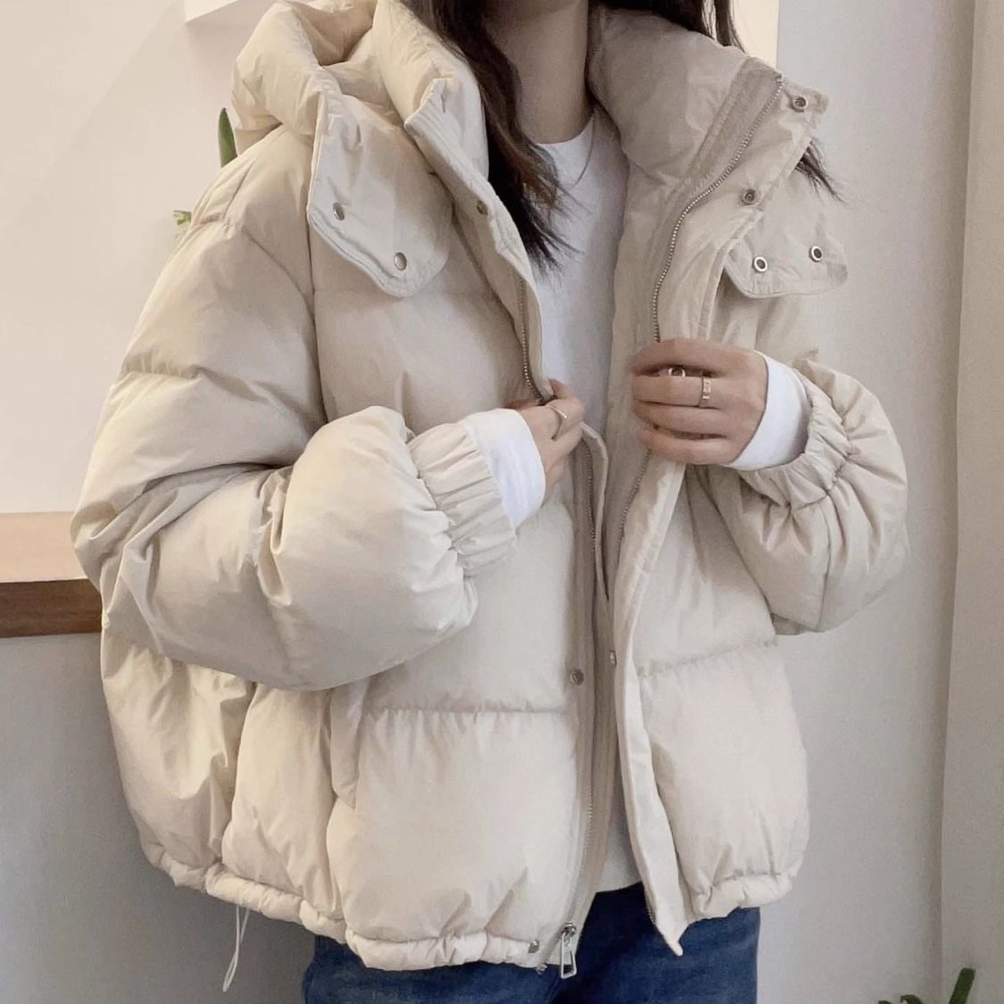 Women's Plus Size Split Warm Casual Jacket