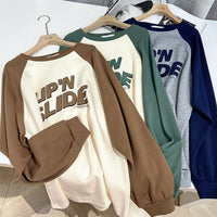 Slimming Long Sleeve All-match Raglan Top