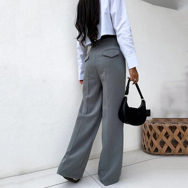 Women's Fashion All-match Slim Fit Shirt Outfit - Chic Angle