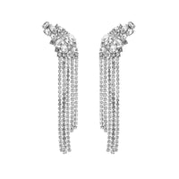 European And American Ins Earrings Exaggerated Long Alloy