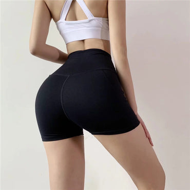 High waist ladies yoga shorts