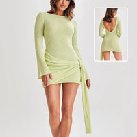 Fashion Slim Long-sleeved Dress Dresses Women Clothing