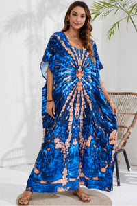 Rayon Printed Blooming Loose Vacation Robe Beach Dress Bikini Sun Protection Shirt