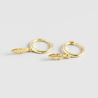 Women's Fashionable All-match Simple Leaf Earrings