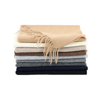 Solid Color High-grade Versatile Winter Thickened Wool Scarf For Women