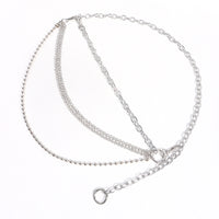 Men's And Women's Personality Fashion Multi-layer Metal Punk Waist Chain All-in-one Detachable Strap Dual-use Body Chain Hip Hop Chic Cool Chain