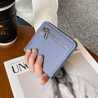 Women's Short Leather Wallet Large Capacity