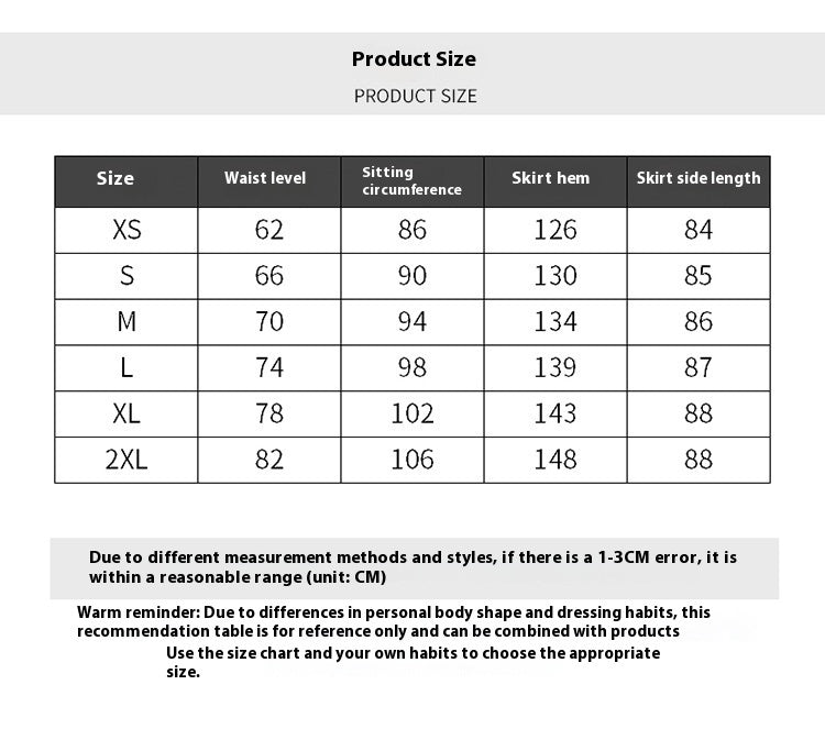 Fishtail Skirt High Waist Slimming A- Line Women