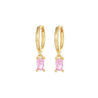 Red And Green Eyes Snake Cone Eardrops Earrings