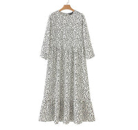 new polka dot print maxi dress