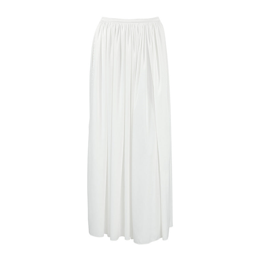 High Waist Slit Skirt Fashion Lady