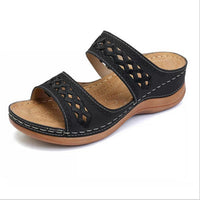 Thick Sole Retro Sewing Ethnic Style Casual Women's Slippers