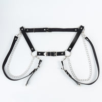 Punk Darkwind Women's Belt Leather Functional Chain Love Belt Sexy Uniform Suspenders Harness Accessories