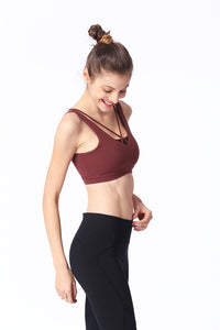 Shockproof beauty back sports bra