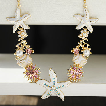 Fashion Starfish Shell Clavicle Chain Female - Chic Angle