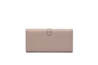 Long Metal Buckle Simple Tri-fold Clutch