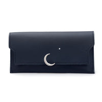Star Moon Rivet Zipper Soft Leather Coin Wallet