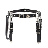Punk Darkwind Women's Belt Leather Functional Chain Love Belt Sexy Uniform Suspenders Harness Accessories