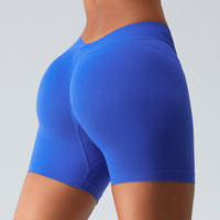 European And American Seamless Three-point Sports Shorts Women's Peach Hip Raise - Chic Angle