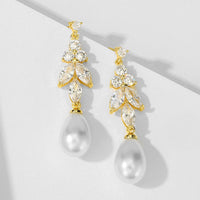Long Pearl Eardrops Women's Fashion