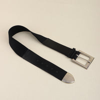 Black Belt Women's Elastic Elastic Needle Buckle Belt Fashion All-match Skirt Shirt Closed Waist Wide Waist Seal