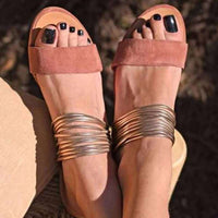 Large Size Women's Flat Sandals Slippers