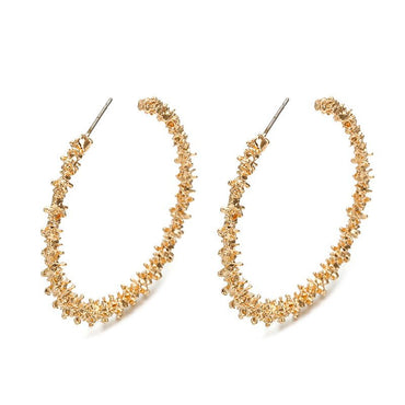 European And American Style Circle Burr Earrings
