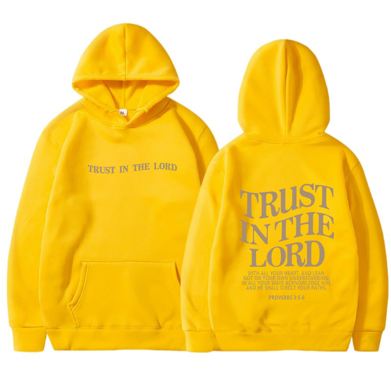 Letter Printed Hoodie Sports Long Sleeve Hoodie