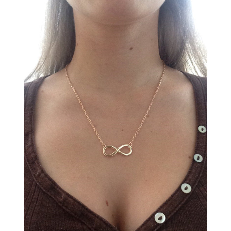 European And American Style Simple Figure Eight Necklace