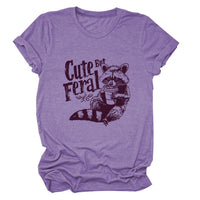 Guoli Printed Personality Round Neck Women's T-shirt
