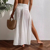 Women's Beach Vacation Style Split Skirt