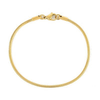 Korean Fashion Stainless Steel Round Snake Bracelet