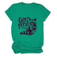 Guoli Printed Personality Round Neck Women's T-shirt