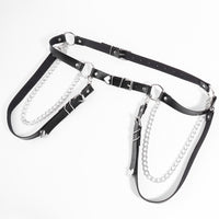 Punk Darkwind Women's Belt Leather Functional Chain Love Belt Sexy Uniform Suspenders Harness Accessories