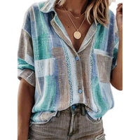 Women's Autumn New Polo Collar Long-sleeved Cardigan Single-breasted Loose Leisure All-matching