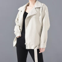 Autumn Loose Pu Leather Jacket Student Motorcycle Jacket