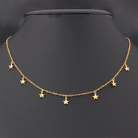 Female Stainless Steel Star Small Pendant Necklace - Chic Angle