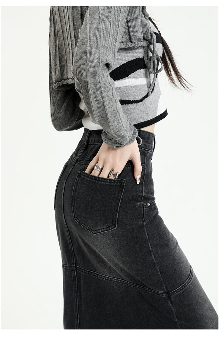 Fishtail Skirt High Waist Slimming A- Line Women